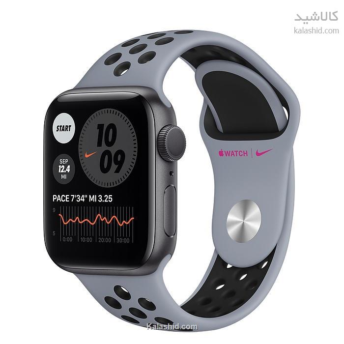 ساعت هوشمند اپل واچ سری 6 44mm Space Gray Aluminum Case with Nike Sport Band